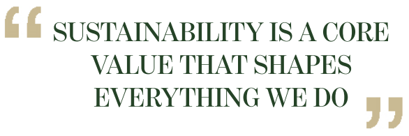 Sustainability (1) Sustainability is a core value that shapes everything we do