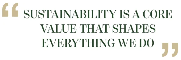 Sustainability (1) Sustainability is a core value that shapes everything we do